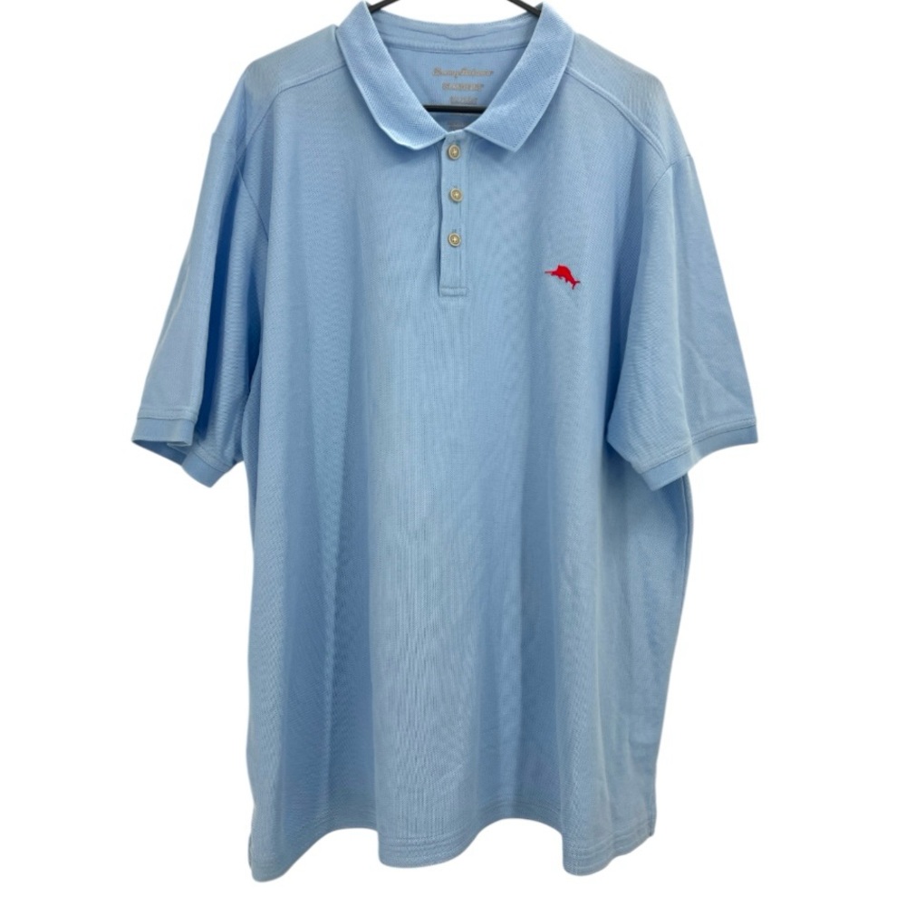 Tommy Bahama Island zone Supima  Sky Blue Polo Shirt